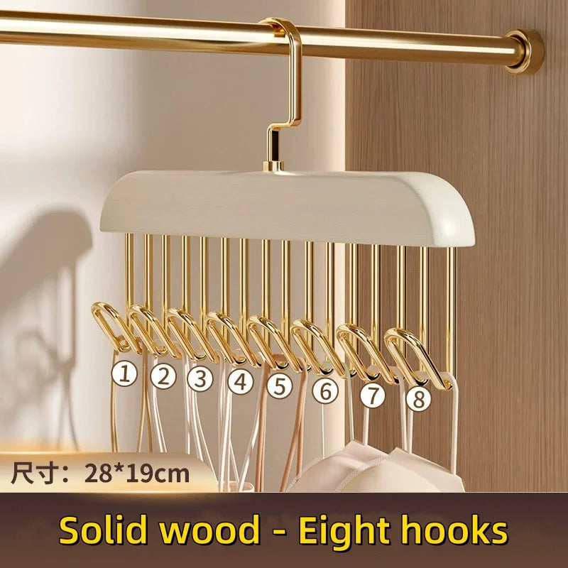 Multi-hook clothing hanger organizer