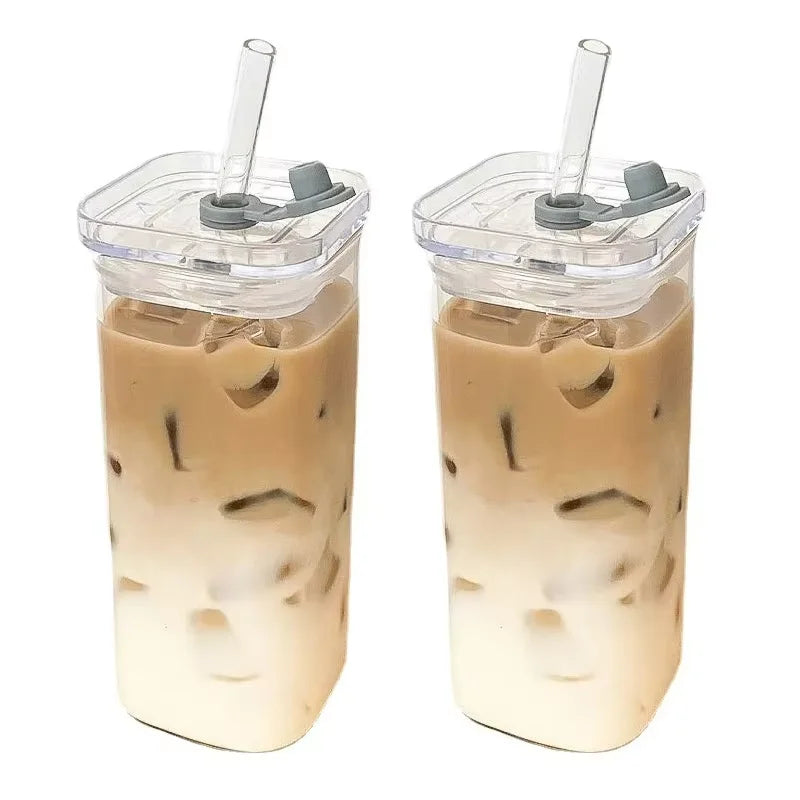 400ML Square Heat-Resistant Glass Cup