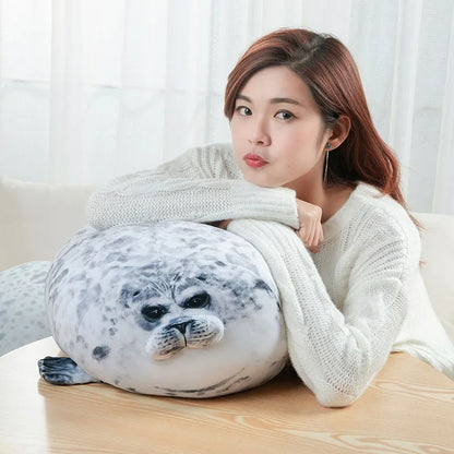 Chubby Angry Seal Plush Pillow