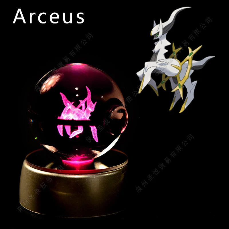 Pokemon 3D Crystal Ball LED Night Light