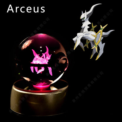 Pokemon 3D Crystal Ball LED Night Light