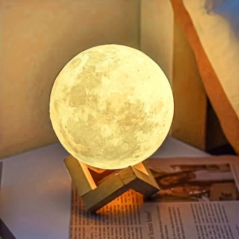 LED moon galaxy night light