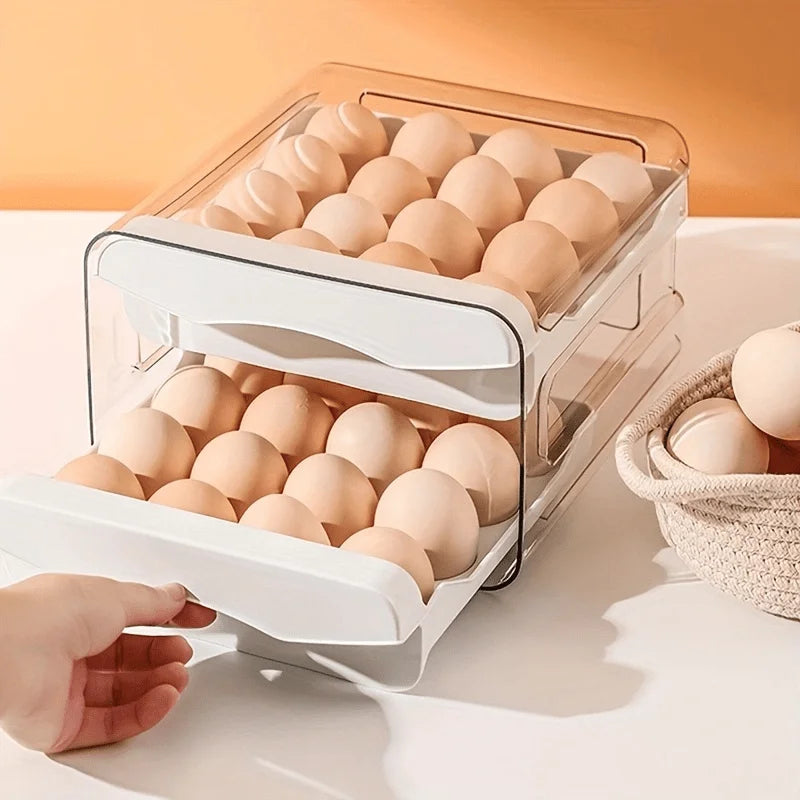 Two-Layer Refrigerator Egg Storage Box