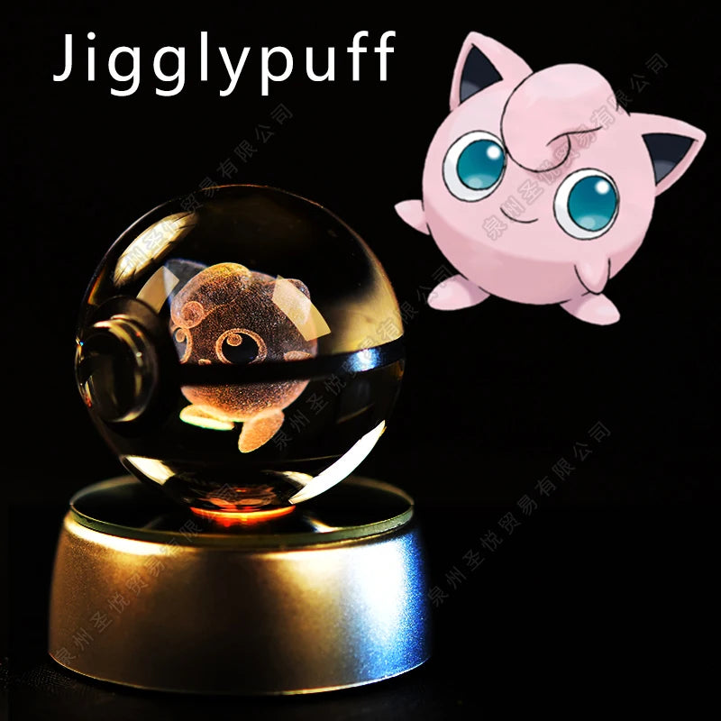 Pokemon 3D Crystal Ball LED Night Light