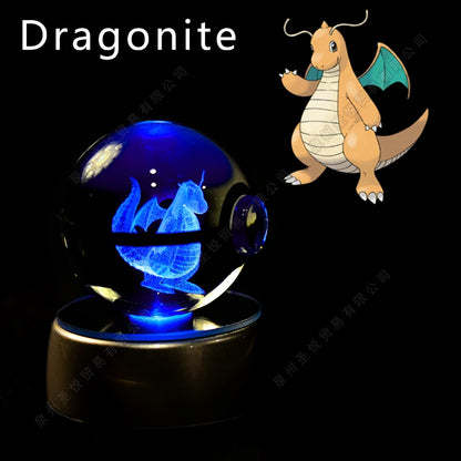 Pokemon 3D Crystal Ball LED Night Light