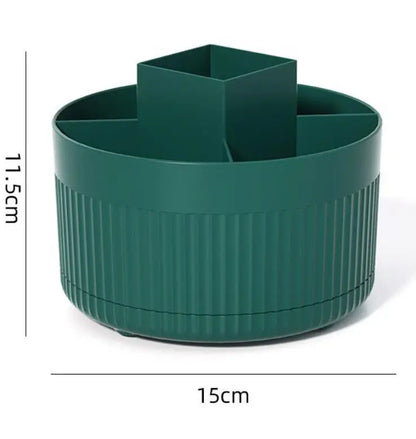 Rotating makeup storage organizer
