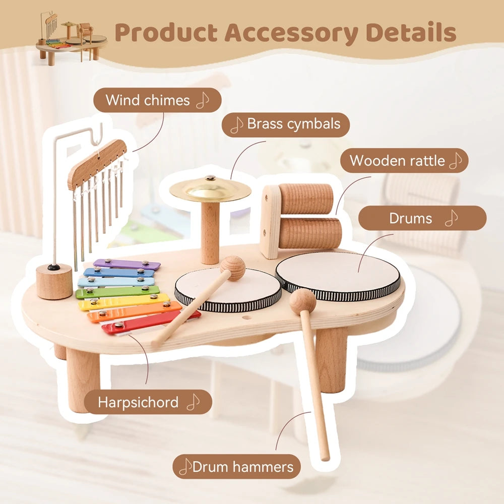 Wooden musical educational toy