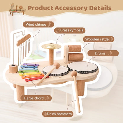 Wooden musical educational toy