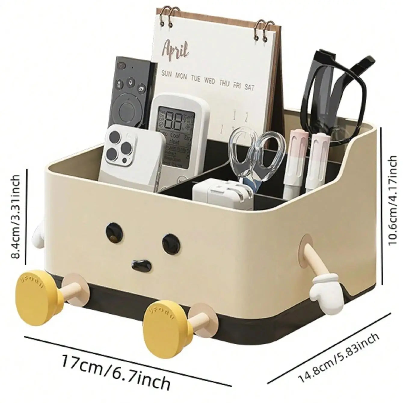 Multifunctional desktop storage box
