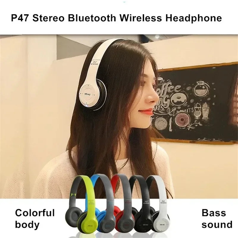 Bluetooth Wireless Foldable HiFi Stereo Headphones