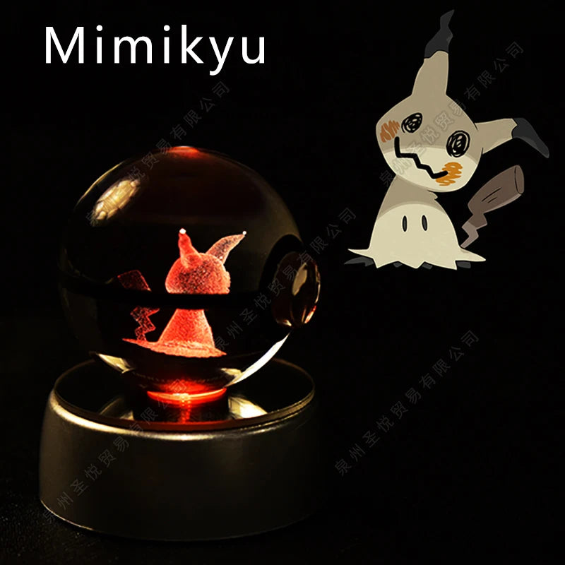 Pokemon 3D Crystal Ball LED Night Light