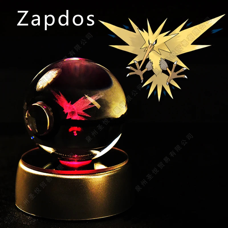 Pokemon 3D Crystal Ball LED Night Light