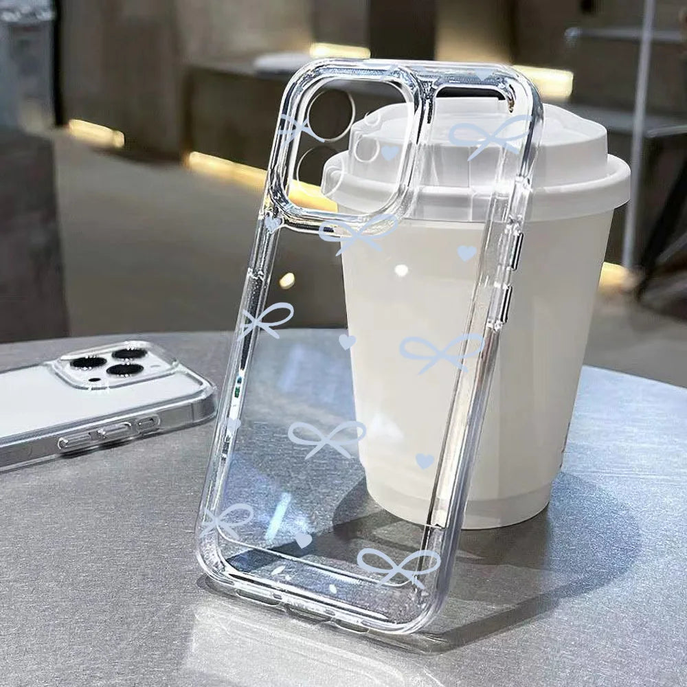 Transparent Floral Phone Case