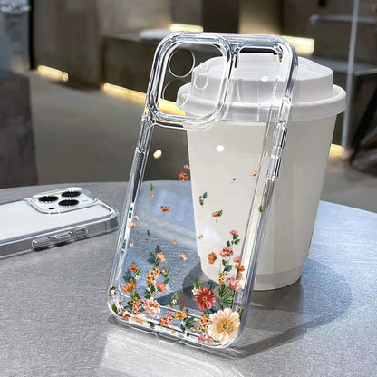 Flower Liquid Silicone Phone Case