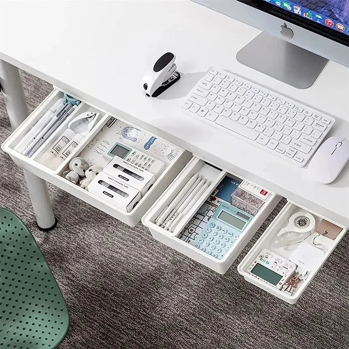 Self-Adhesive Under Desk Storage Drawer