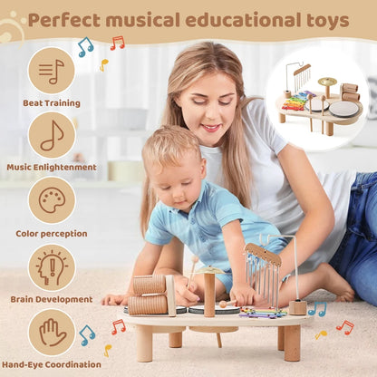 Wooden musical educational toy