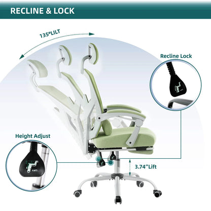 Ergonomic gaming and office chair