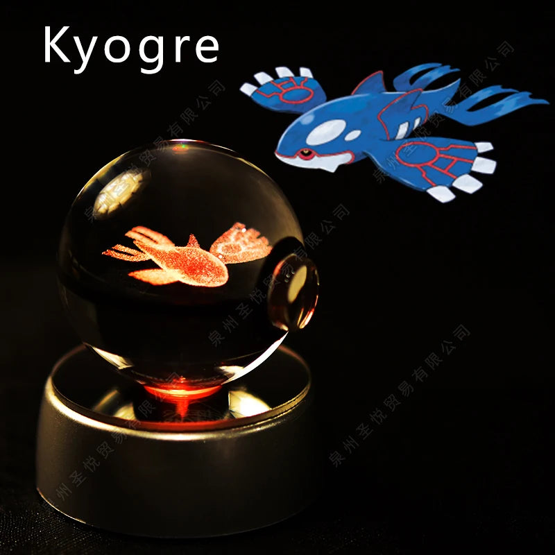Pokemon 3D Crystal Ball LED Night Light