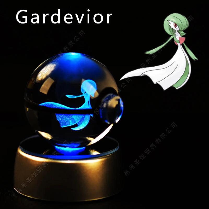 Pokemon 3D Crystal Ball LED Night Light