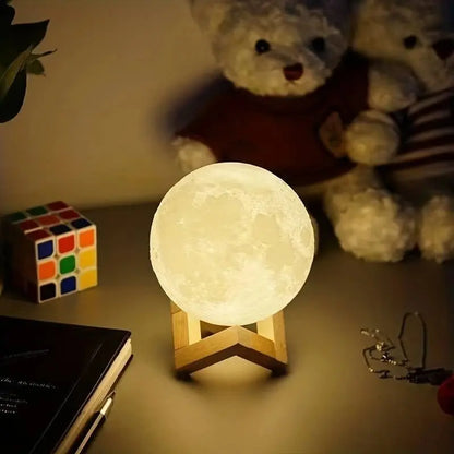 LED moon galaxy night light