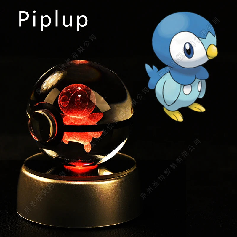 Pokemon 3D Crystal Ball LED Night Light
