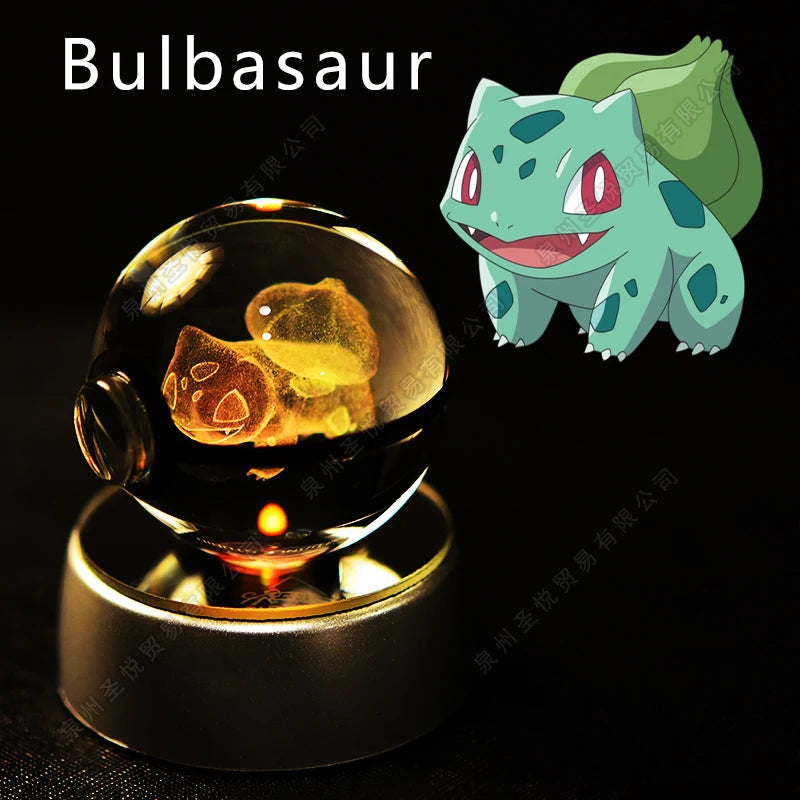 Pokemon 3D Crystal Ball LED Night Light