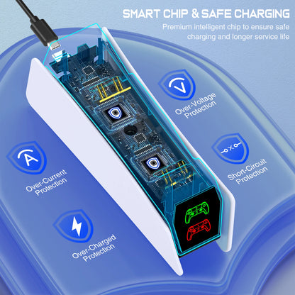 RGB Dual Controller Charging Station Dock