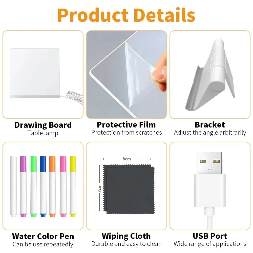 LED acrylic message board