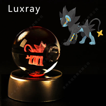 Pokemon 3D Crystal Ball LED Night Light