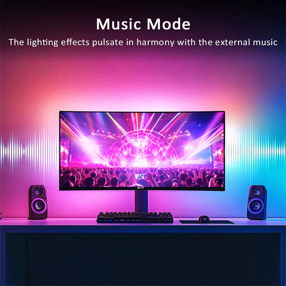 USB RGB Monitor LED Strip Lights
