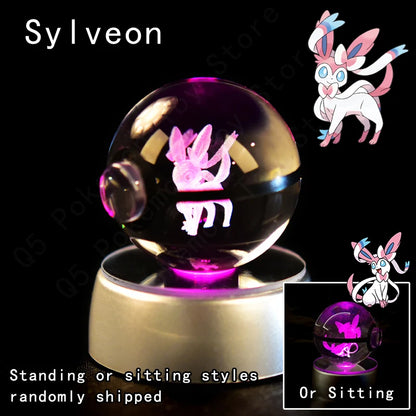 Pokemon 3D Crystal Ball LED Night Light