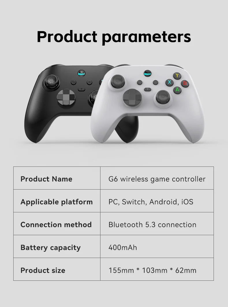 G6 Wireless Hall Trigger Game Controller