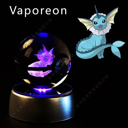 Pokemon 3D Crystal Ball LED Night Light