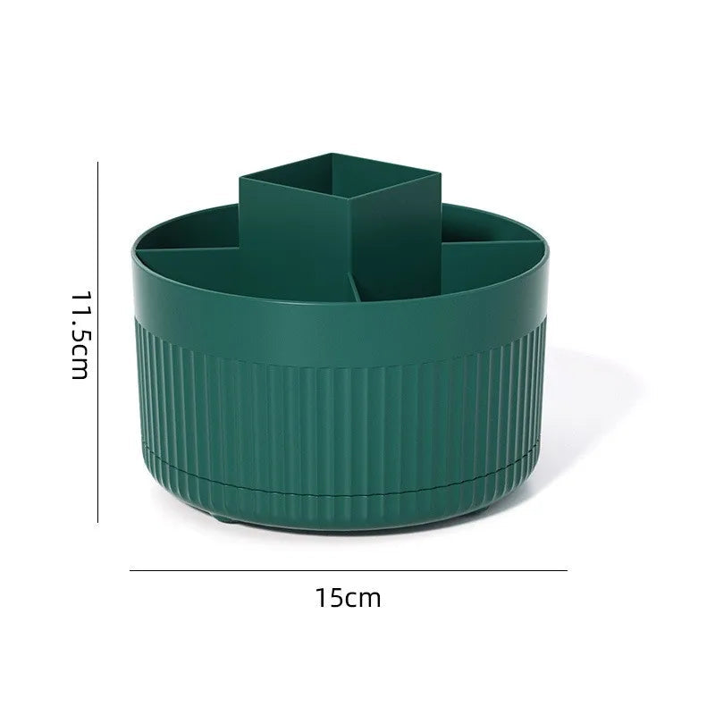 Rotating makeup storage organizer