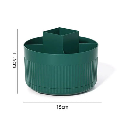 Rotating makeup storage organizer