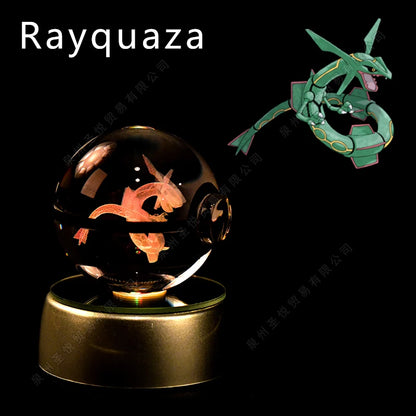 Pokemon 3D Crystal Ball LED Night Light