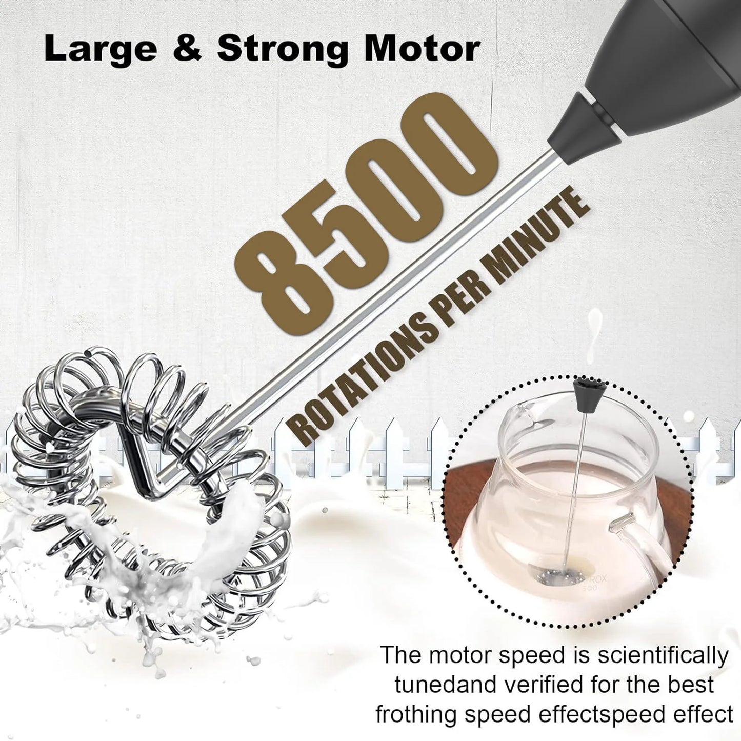 USB Rechargeable Mini Milk Frother