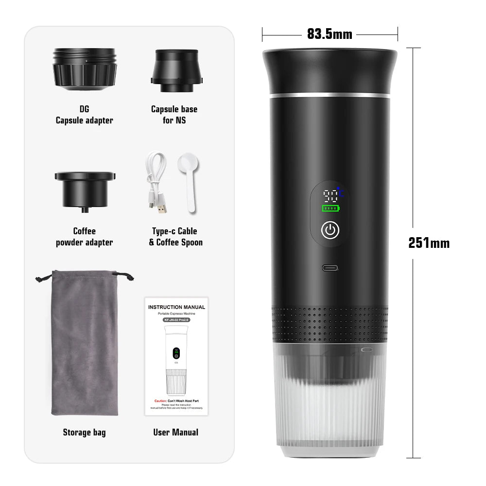 Wireless Portable Espresso Coffee Maker