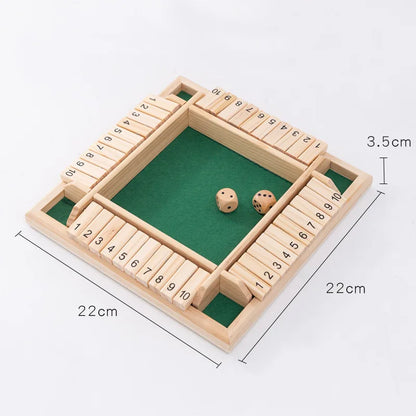 Four-sided flip card game
