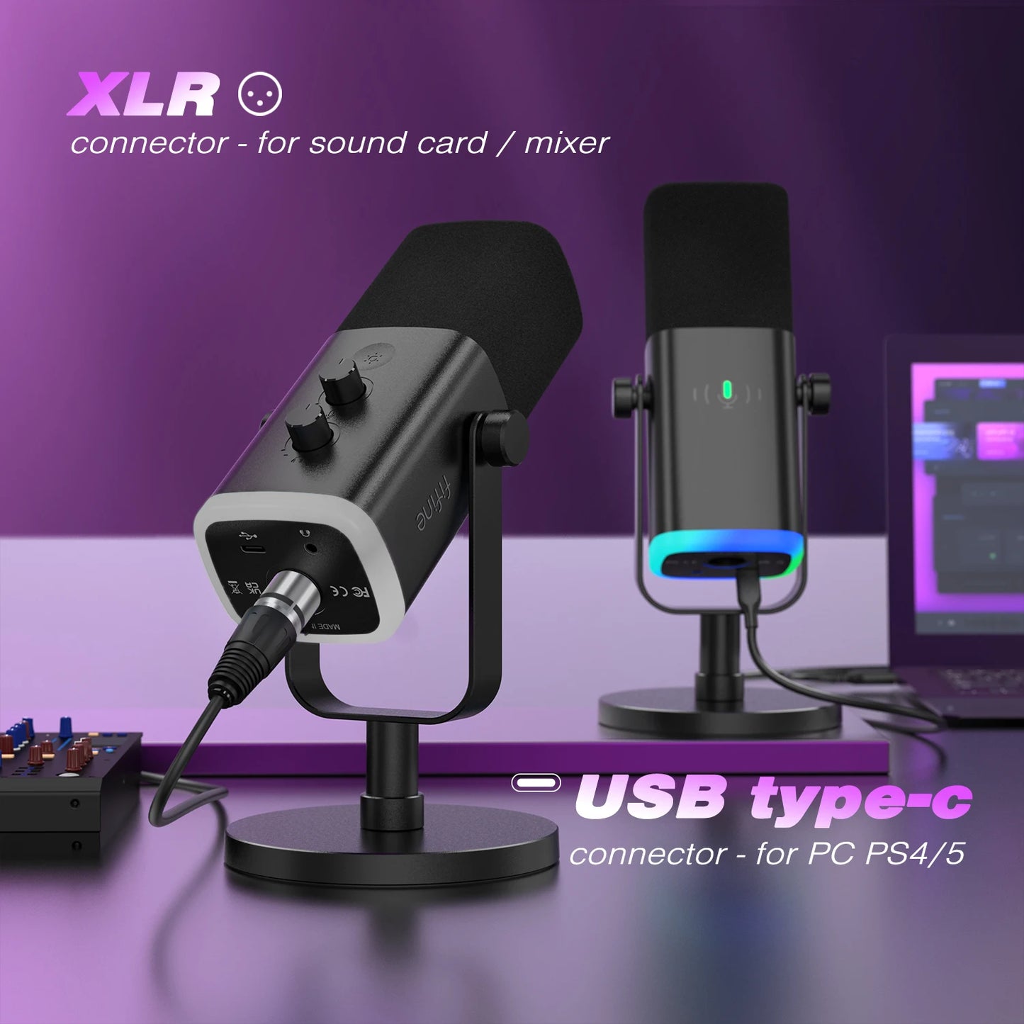 USB XLR Dynamic Gaming Microphone