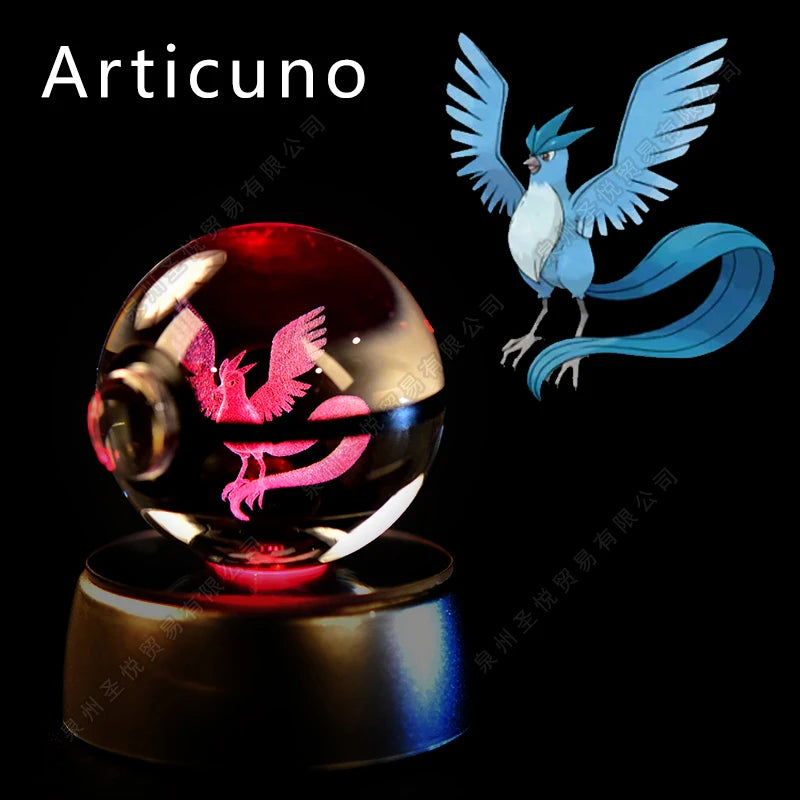 Pokemon 3D Crystal Ball LED Night Light