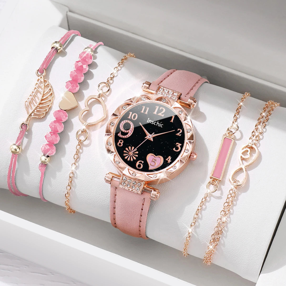 Fashion Heart Dial Watch