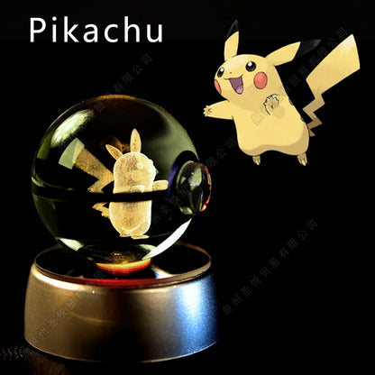 Pokemon 3D Crystal Ball LED Night Light