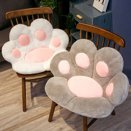 Cat paw plush floor cushion