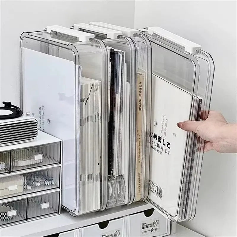Transparent A4 Document Storage Box