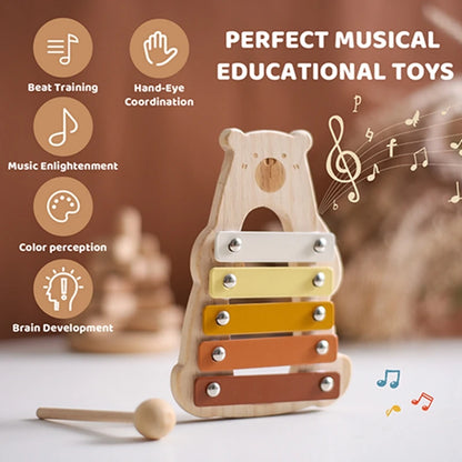 Wooden musical educational toy