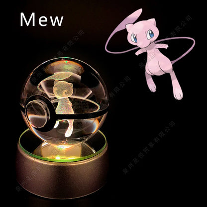 Pokemon 3D Crystal Ball LED Night Light