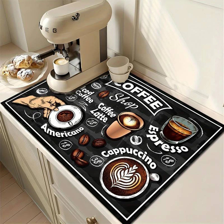 Quick Absorbent Diatom Mud Coffee Machine Mat