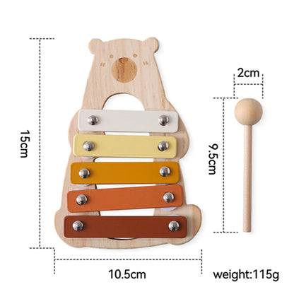 Wooden musical educational toy
