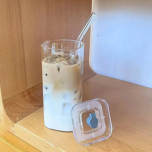 400ML Square Heat-Resistant Glass Cup